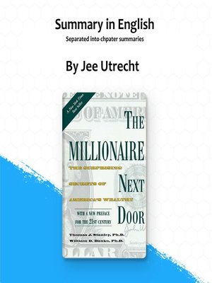 cover image of The millionaire next door--Summary in English